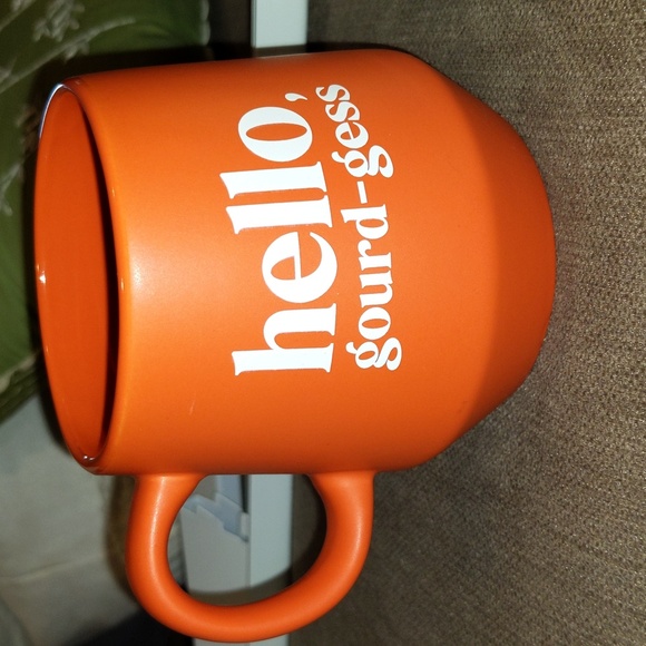 Mug Orange Thanksgiving Fall Autumn Cup Planter Gorgeous Novelty - Picture 2 of 3